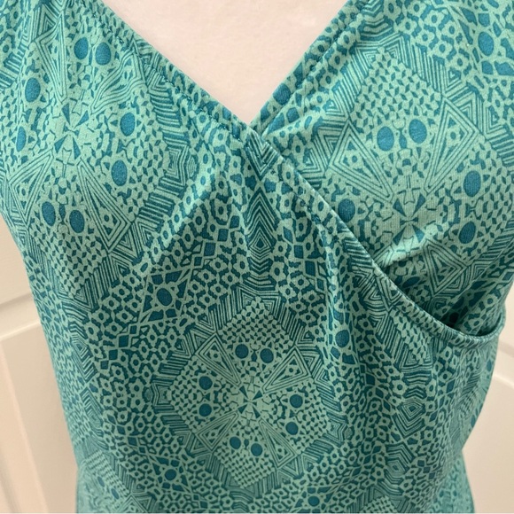 Prana Breathe Green Performance Dress Small Hiking Outdoor Activewear Athleisure - Picture 9 of 14